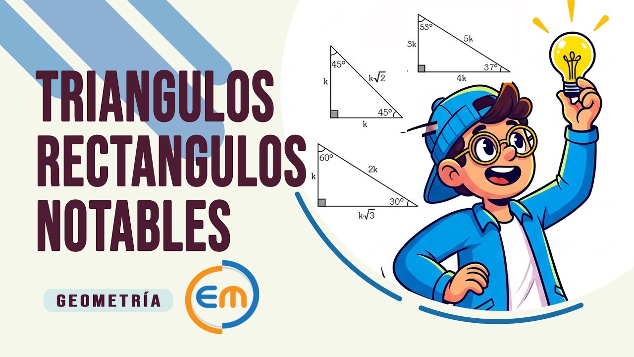 TRIÁNGULOS RECTÁNGULOS NOTABLES Domina 45 45, 30 60, 37 53 con EJEMPLOS PRÁCTICOS