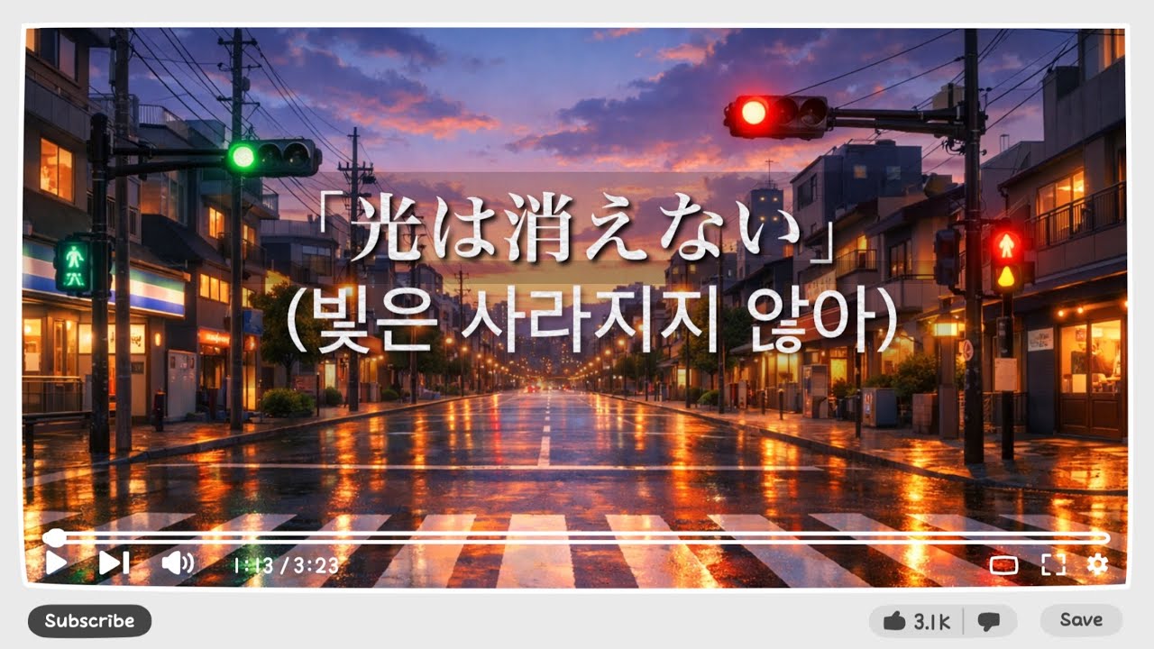 [J-POP] 「光は消えない」/ 빛은 사라지지 않아!