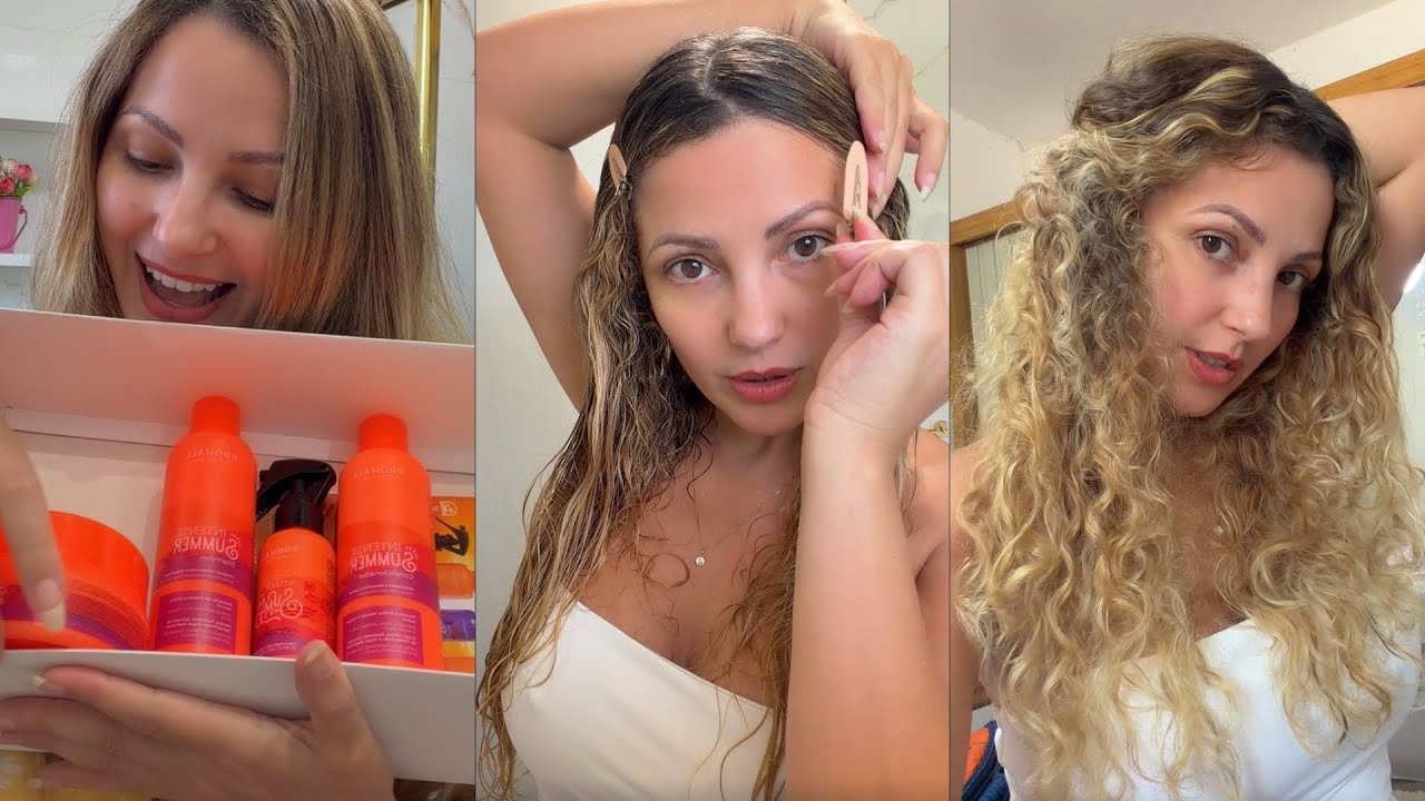 Cabelo PRAIA e PISCINA 🌊 🦋🌈☀️🏖️