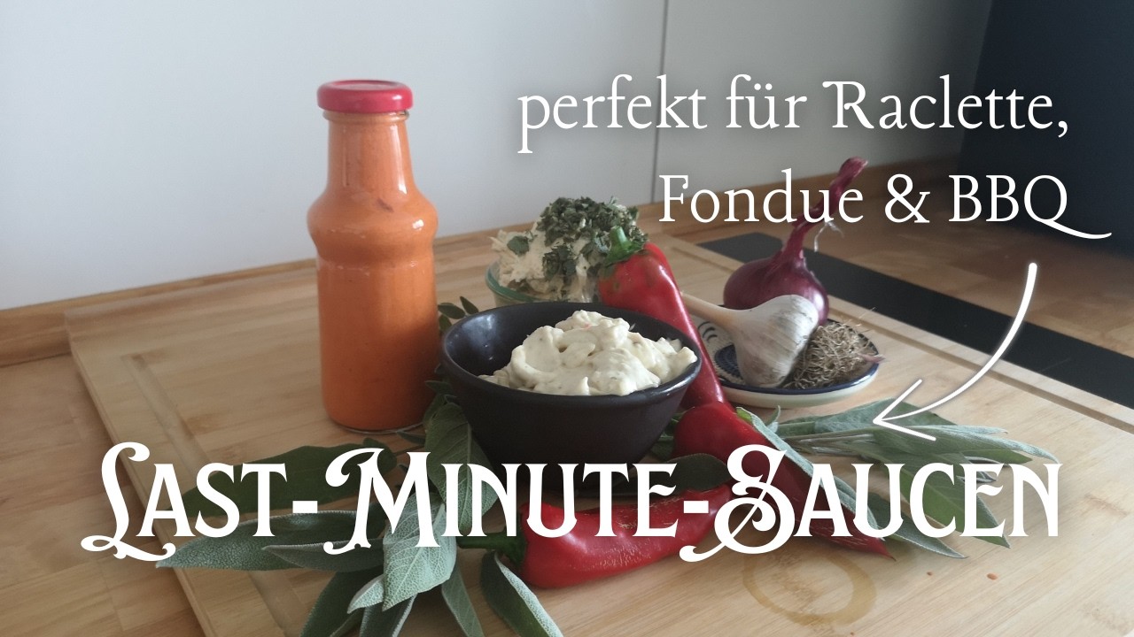 🔥 Fondue gerettet! 3 Last Minute Saucen in 5 Min – auch für Raclette, BBQ & Brotzeit