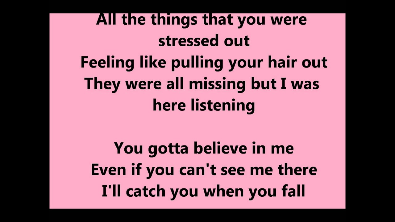 Big Time Rush You're Not Alone Lyrics