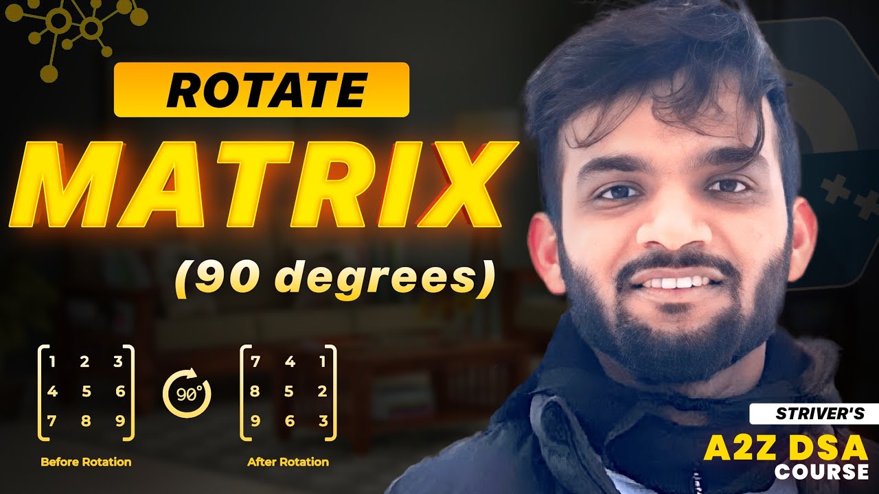 Повернуть матрицу/изображение на 90 градусов | Brute - Optimal