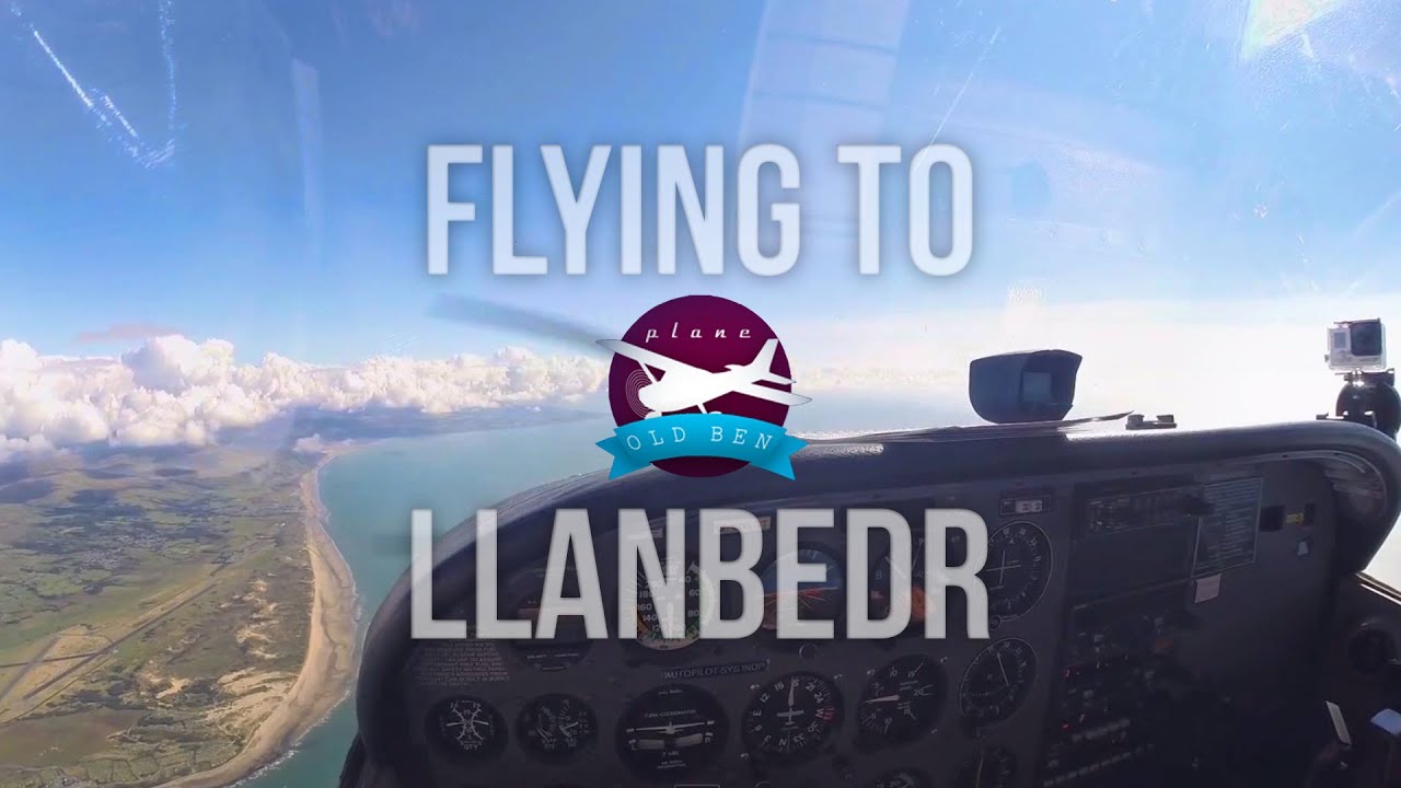 Flying to Llanbedr Airfield - EGOD - With Audio! | PlaneOldBen