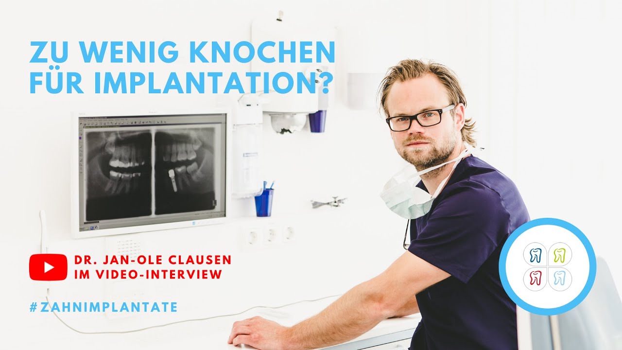 Knochenaufbau bei geplanter Implantation | Video-Interview mit Dr. Jan-Ole Clausen, Zahnärzte Lübeck