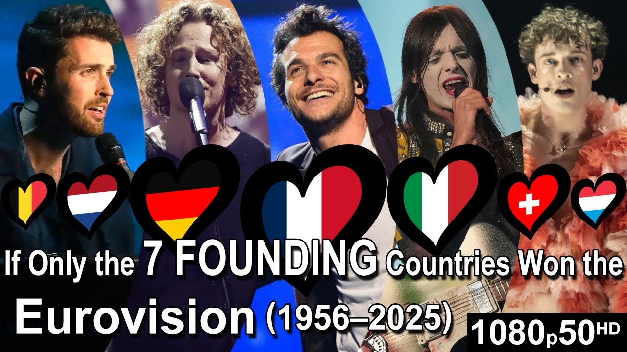 If Only the 7 Founding Countries Won the Eurovision (1956-2025)