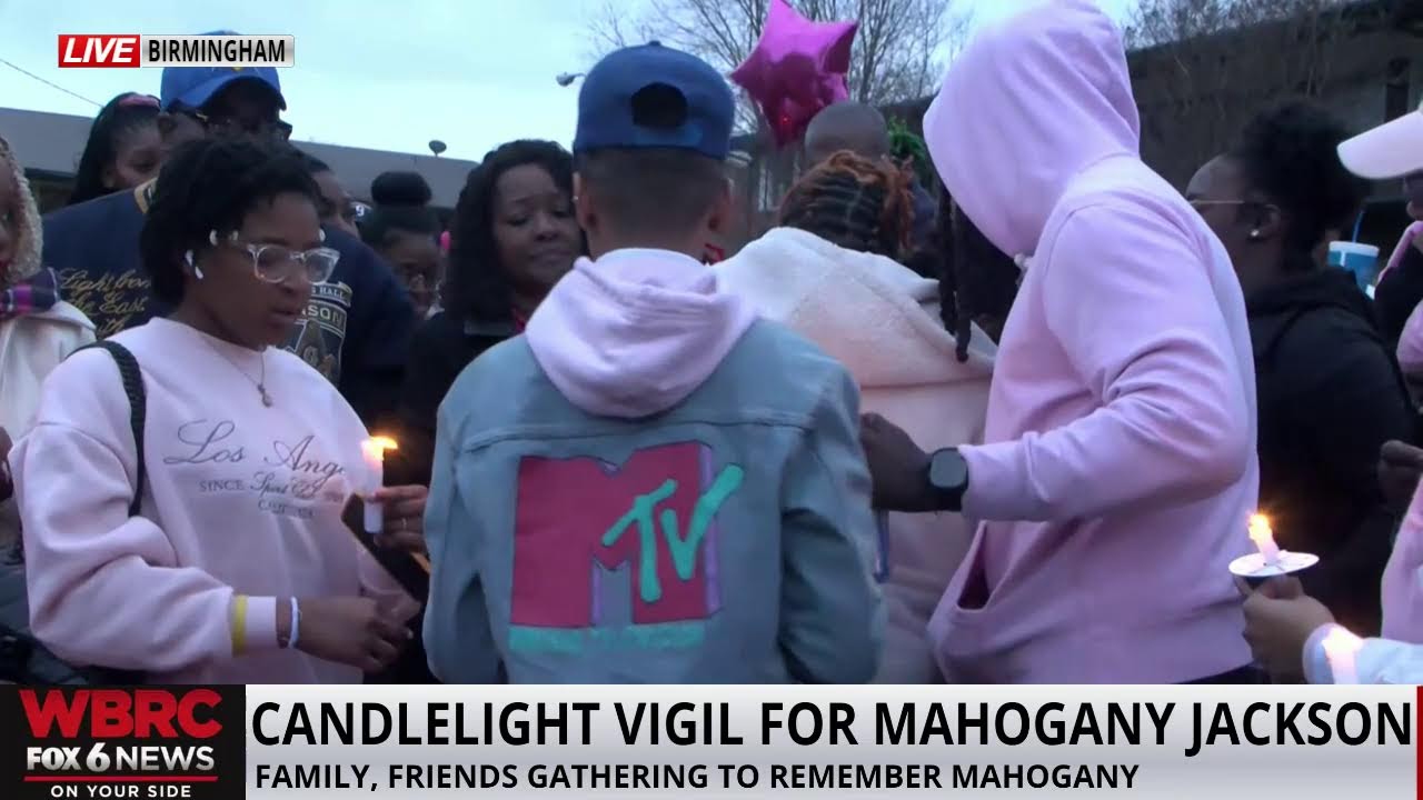 Candlelight vigil for Mahogany Jackson
