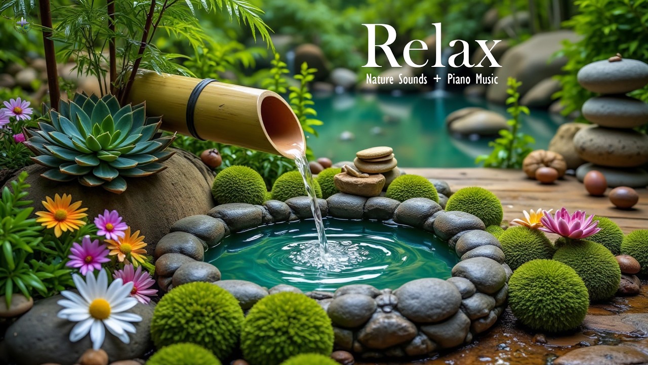 Healing Piano with Soothing Water Sounds 🌿 Deep Healing to Release Stress, Worry & Emotional Fatigue