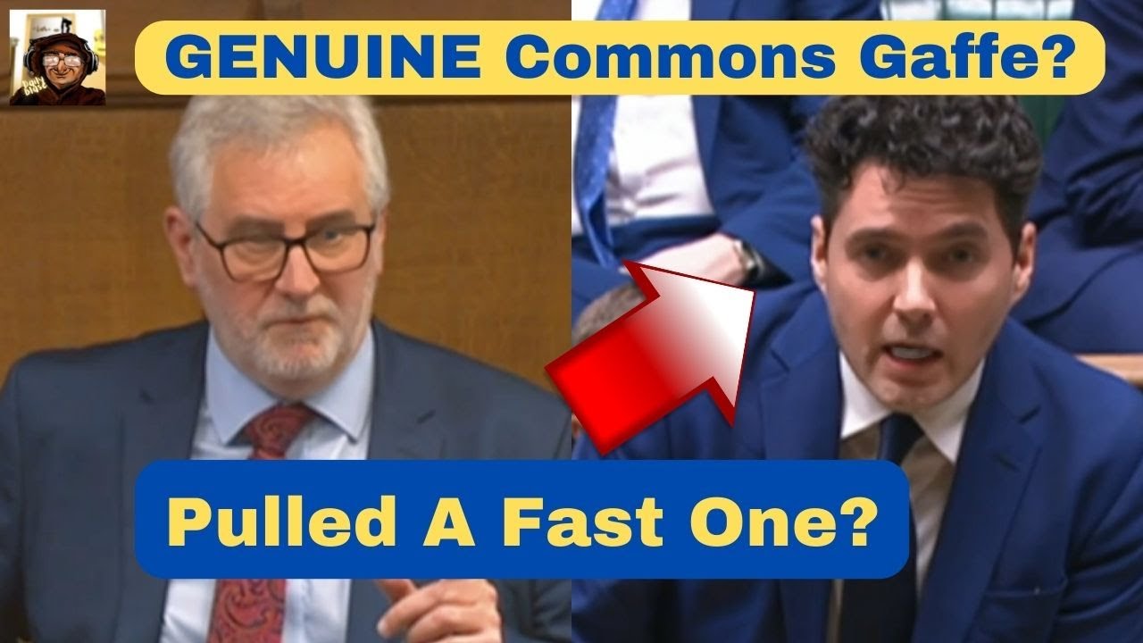 GENUINE House Of Commons Gaffe Made By Tory Minister?
