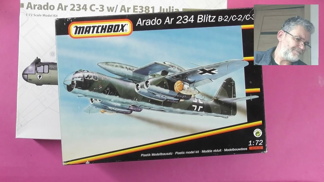 Arado Ar-234 1:72 Matchbox/Hobby 2000 - Unboxing
