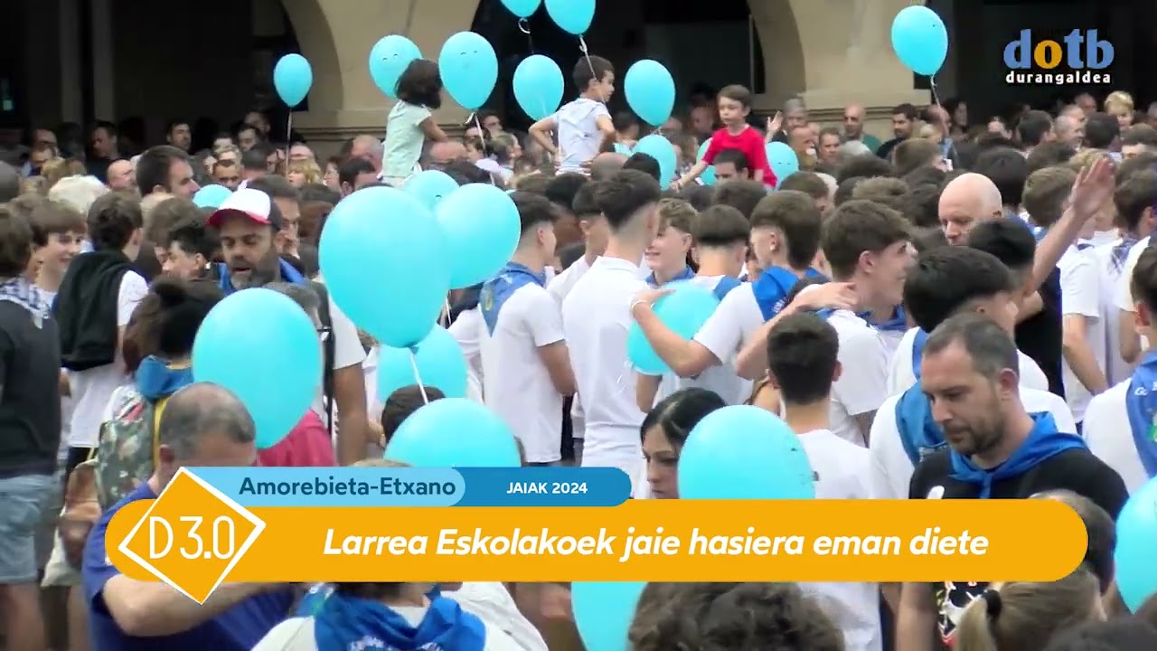 #dotb Txupinazo de inicio de las fiestas de Amorebieta Etxano