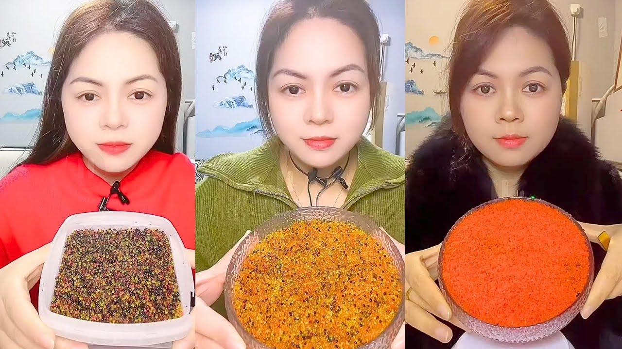 Chinese Colorful Fish Roe ASMR | Layered Seafood Eating Sounds #41