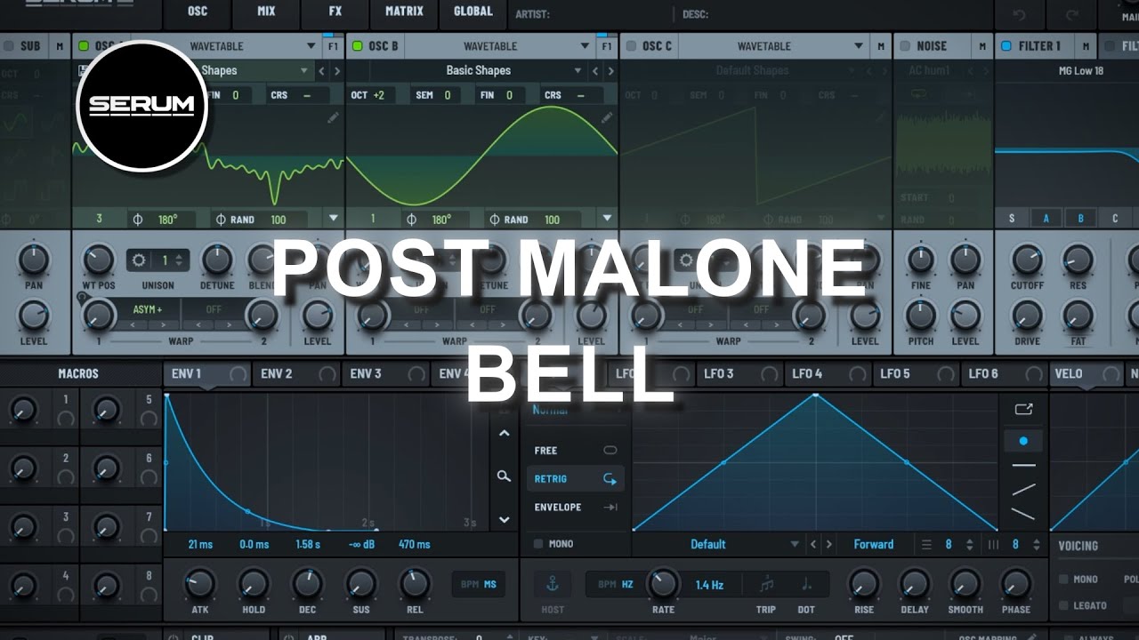 HOW TO MAKE POST MALONE BELL | Serum 2 Sound Design Tutorial