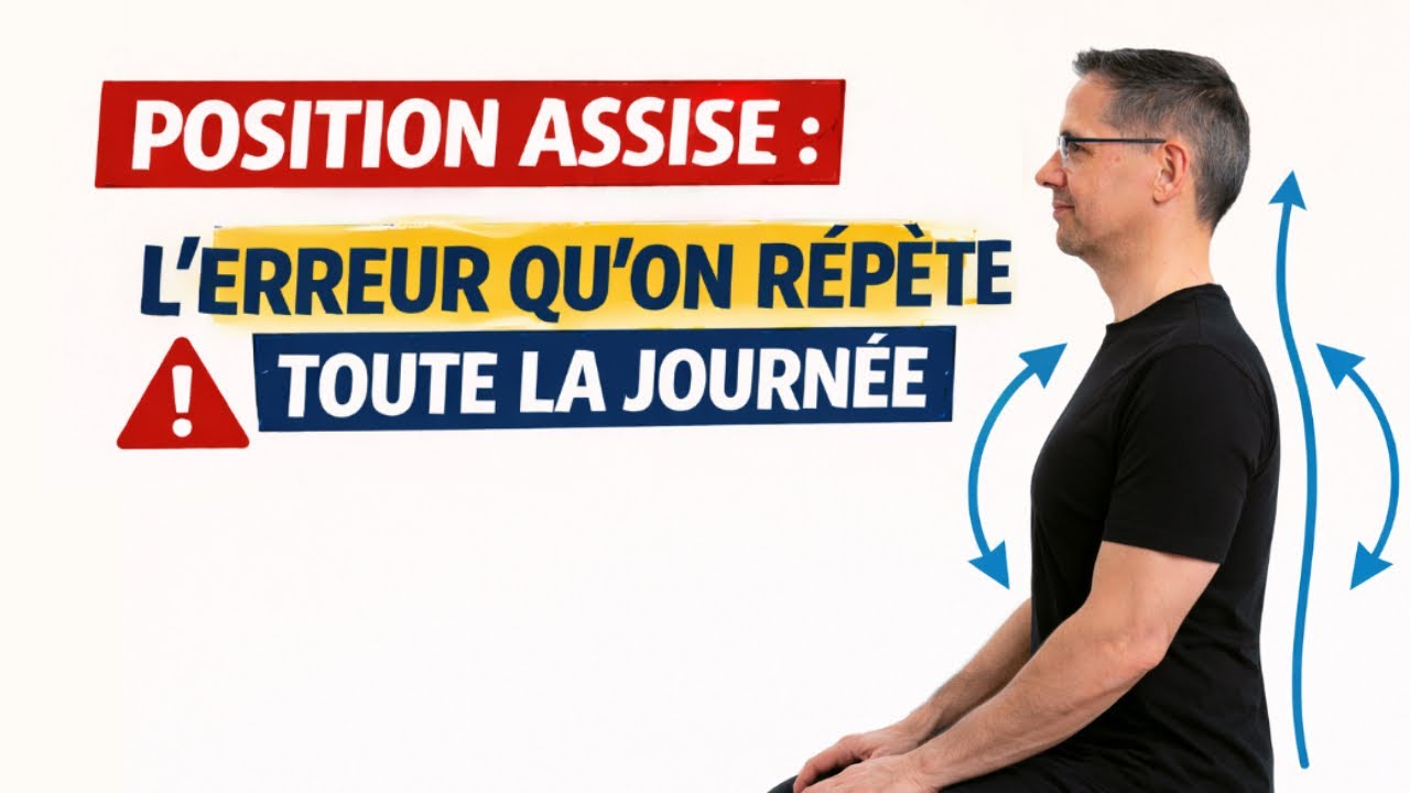 Position assise : l’erreur qu’on répète toute la journée