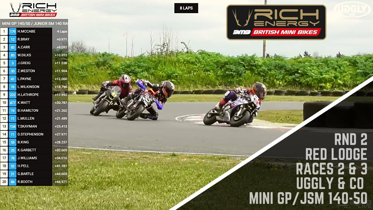 Race 2 & 3 - Mini GP / JSM 140-50 Class - Rnd 2 2021 Rich Energy British Mini Bikes Championship