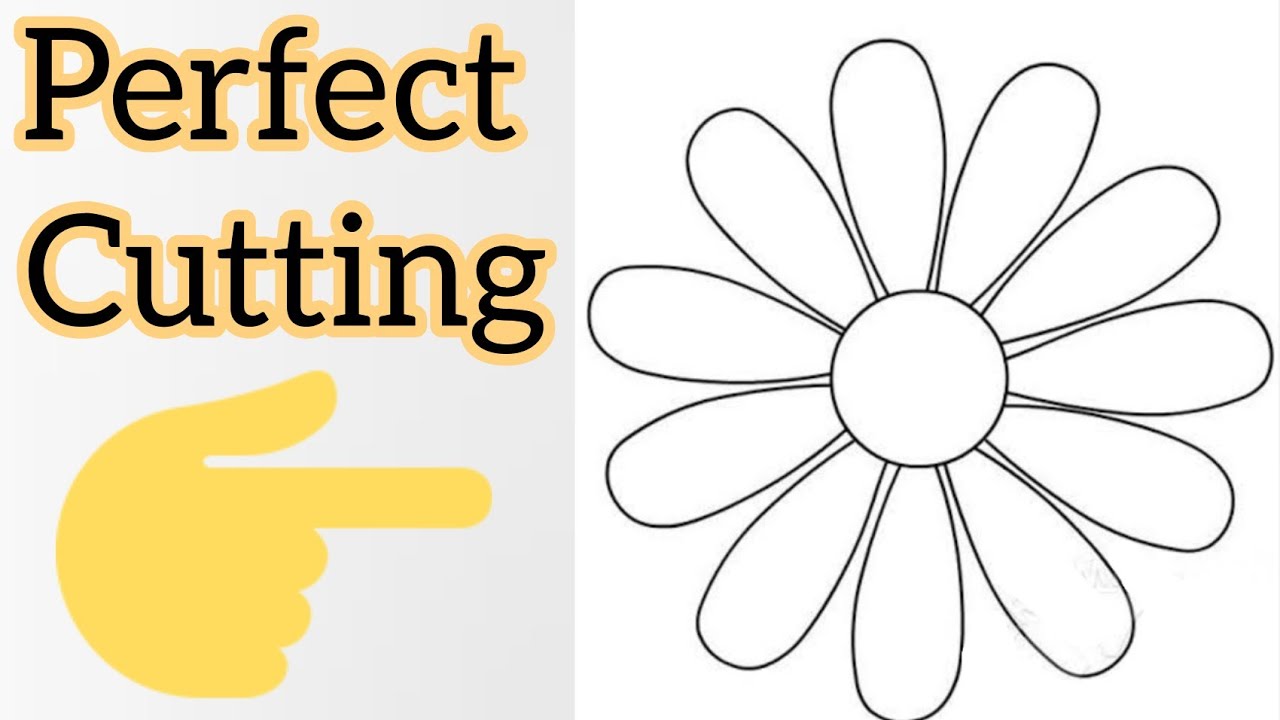 How to Make Easy 10 Petal Paper Flowers - A very Simple Paper Flower for Beginners