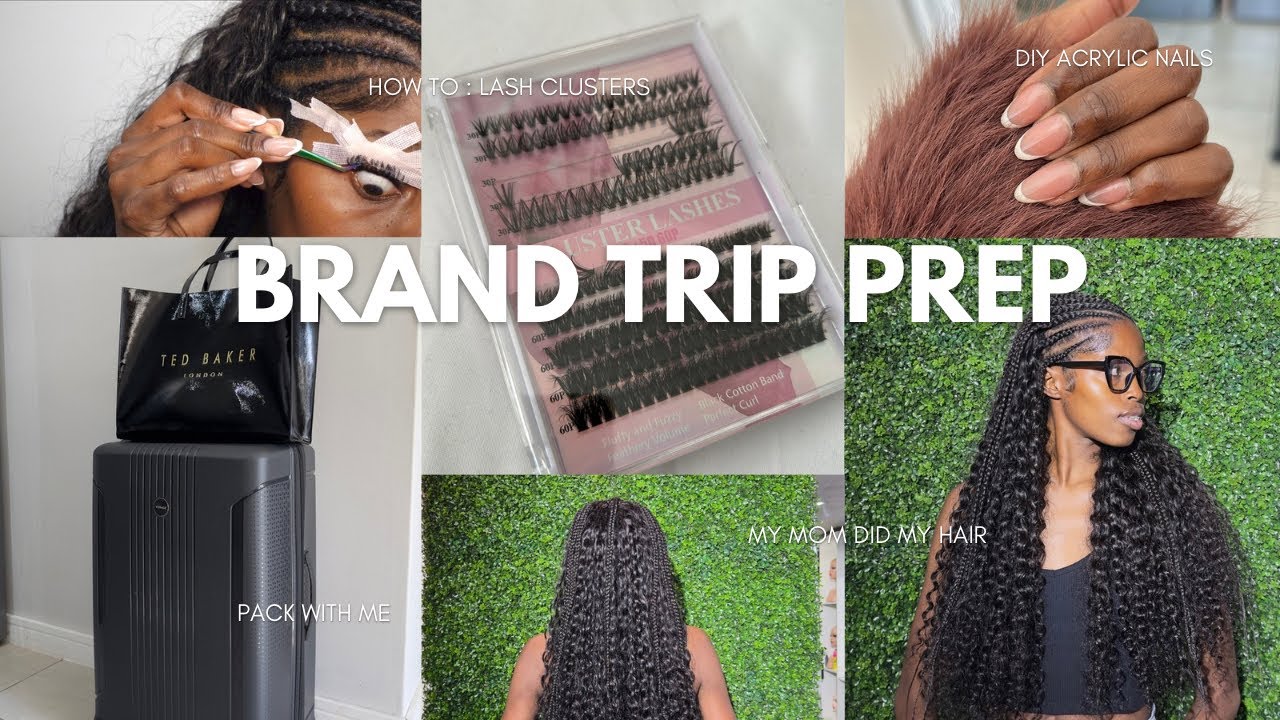 Last Minute Brand Trip Glow Up:Tall girl Shopping(Nothing Fits),DIY Nails,Lashes & Mom’s Hair Skills