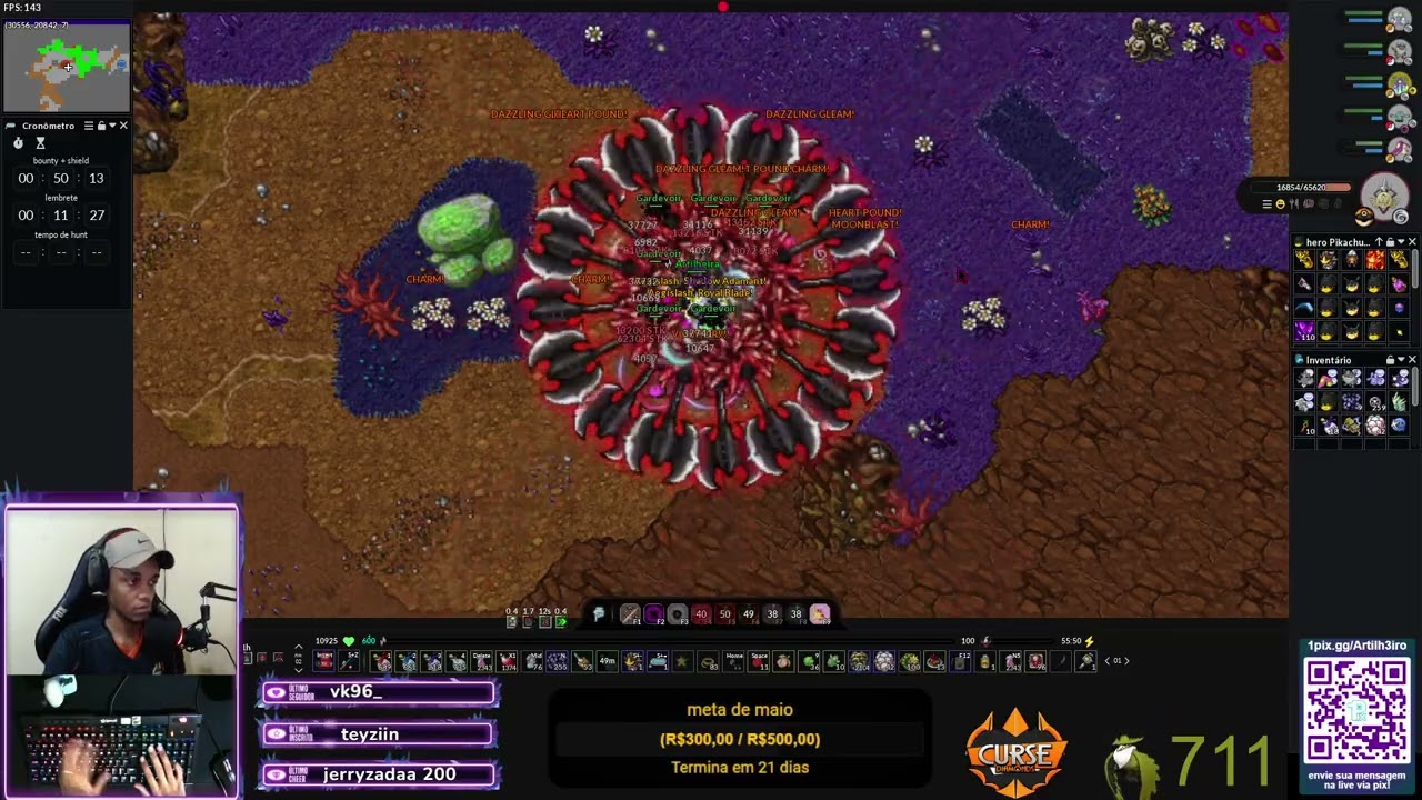 hunt 360 mobs em 1h de disk 3 sem revive e sem elixir !!