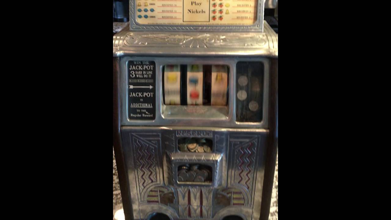 1932 Caille Sphinx Antique Mechanical Slot Machine