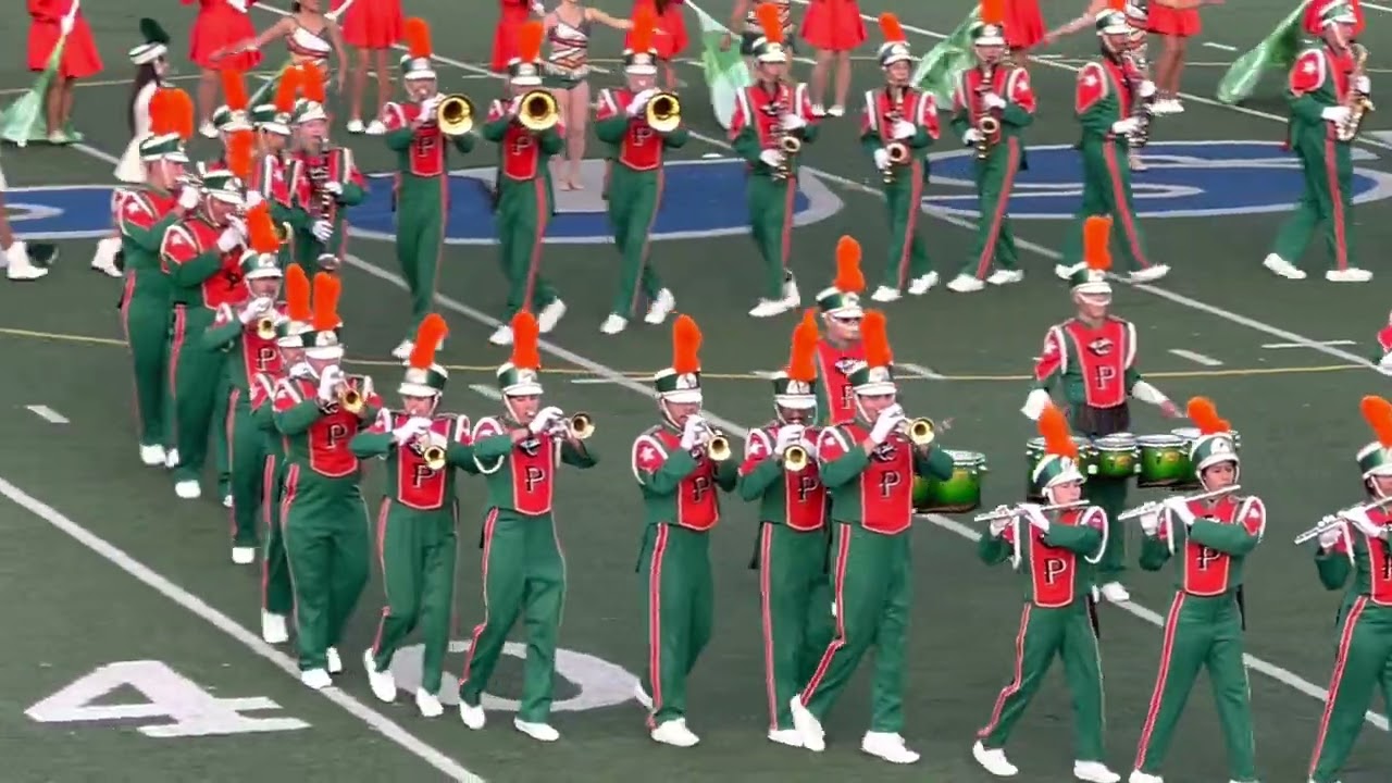 Porterville High Panther Marching Band Field Show at the 2022 Band-A-Rama