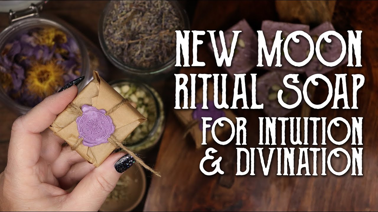 DIY Moon Magic: How to make New Moon Ritual Soap for Divination and Intuition - Magical Crafting