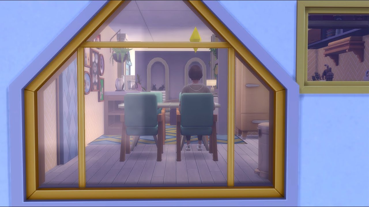 🛋️✨Her Small But Stylish Apartment #sims #sims4 #sims4build