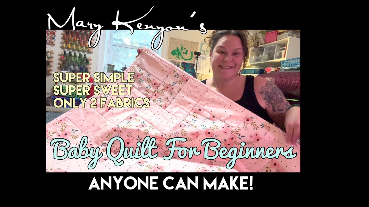 Super Simple Baby Quilt for Beginners ~ ONLY 2 FABRICS REQUIRED ~ ANYONE CAN MAKE IN A DAY!!!