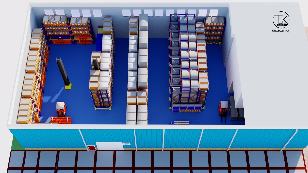 Magazijn indeling Animatie Logistiek