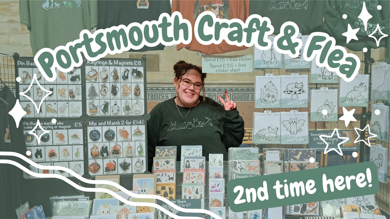 Portsmouth Craft & Flea 🐈 Second time here, how did it compare? Craft Market Vlog