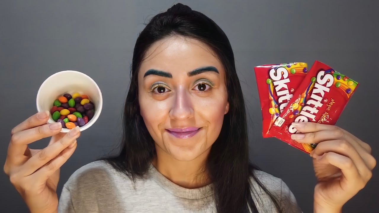 Skittles Şekerler Makyajımın Rengini Seçiyor! | Palyaçoya Döndüm :))