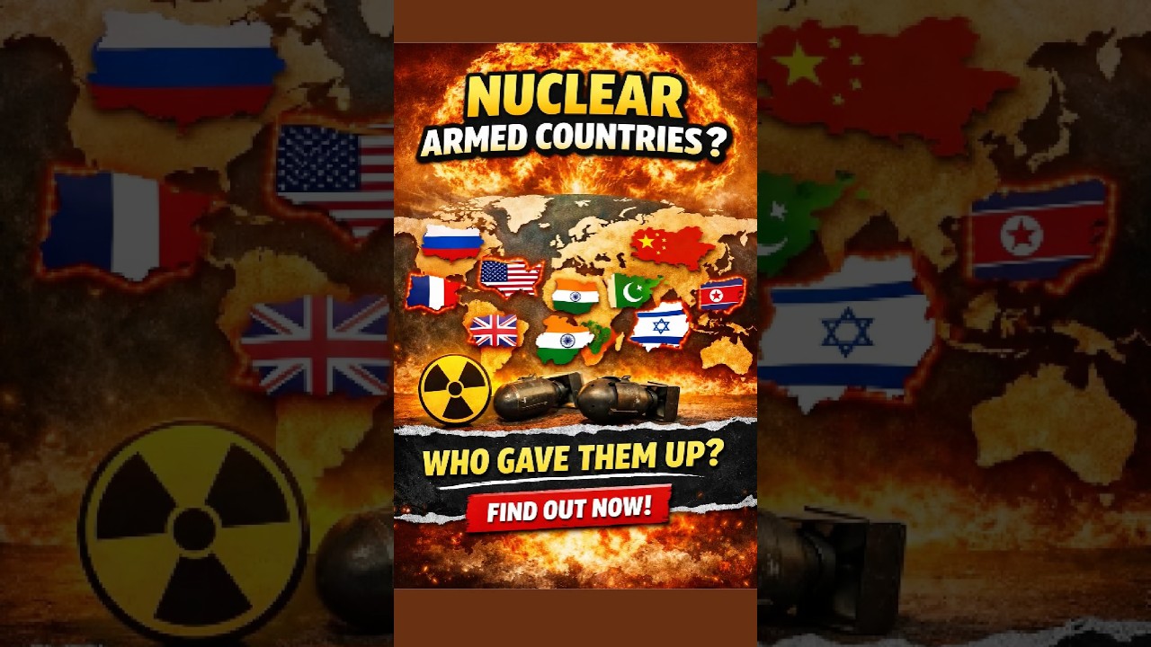 Only 9 Countries Have Nuclear Weapons 🌍