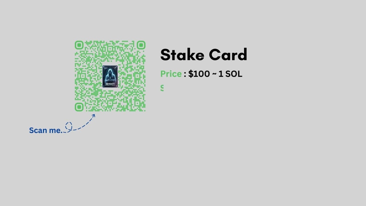The Stake Card from Ghost Wallet.