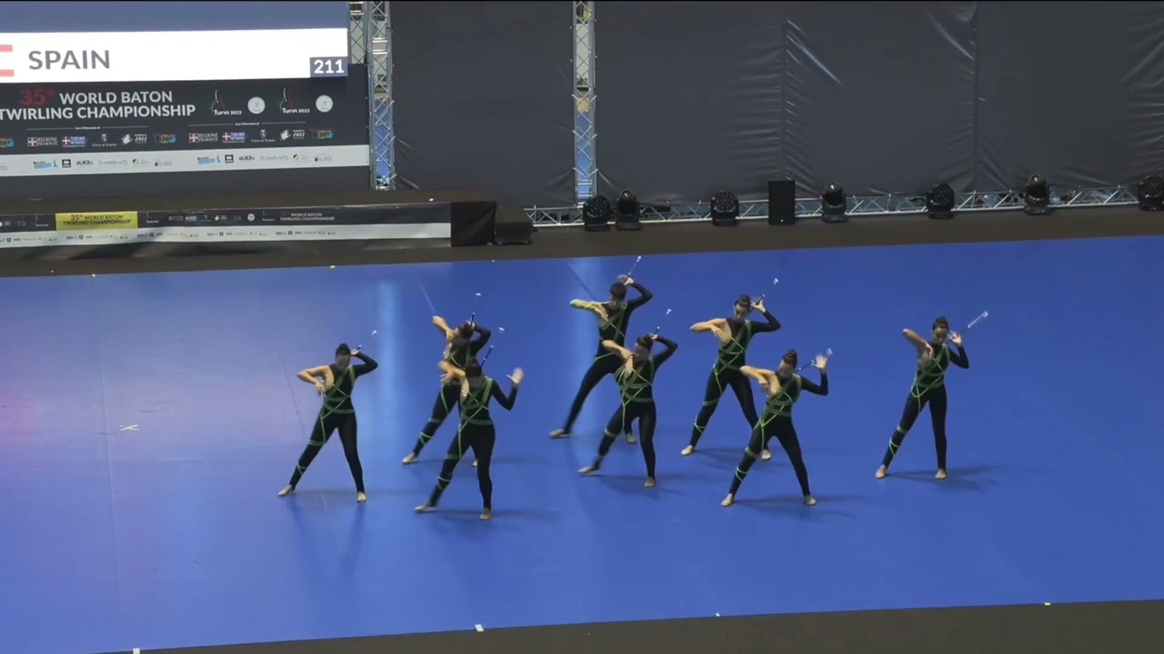 Team Spain Semifinal World Baton Twirling Championship Turin 2022
