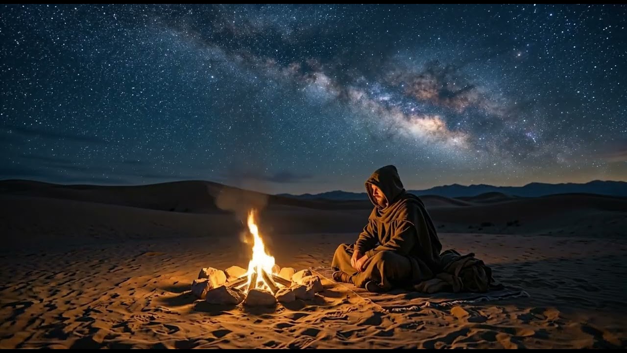 Quiet Desert Night Camp 🌌 3 Hour Relaxing Sleep Ambience Under the Stars