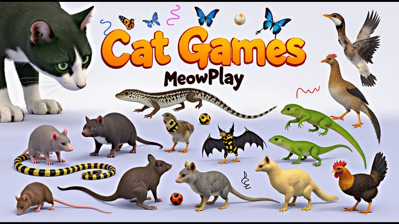 CAT GAMES | VIDEOS FOR CATS TO WATCH || CAT FAVORITE MOVIE || ULTIMATE CAT TV ENTERTAINMENT