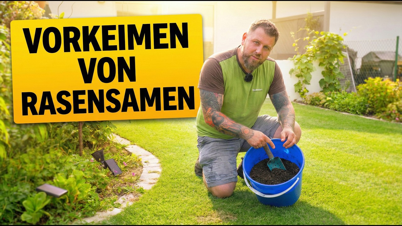 Rasensamen vorkeimen in Divot-Mix | Hummus Sand Mischung