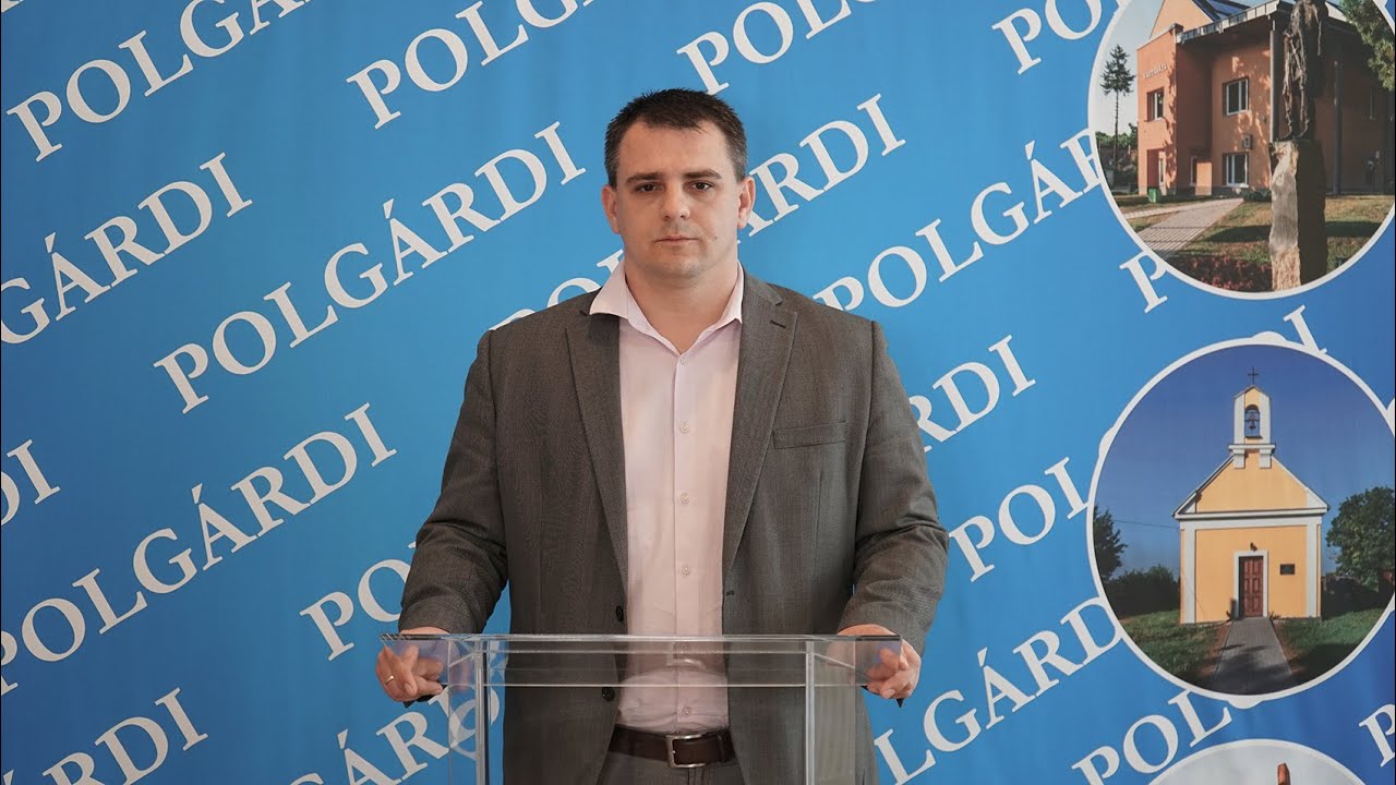 Nyikos László polgármester sajtótájékoztatója - Polgárdi  2020.április 9.