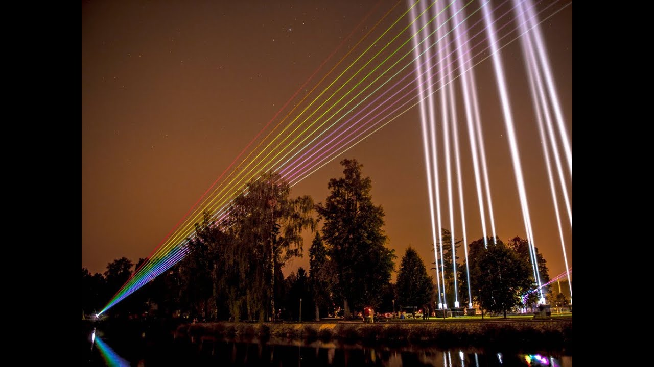 Laser Art - Vltava Lives 2017, Czech Republic