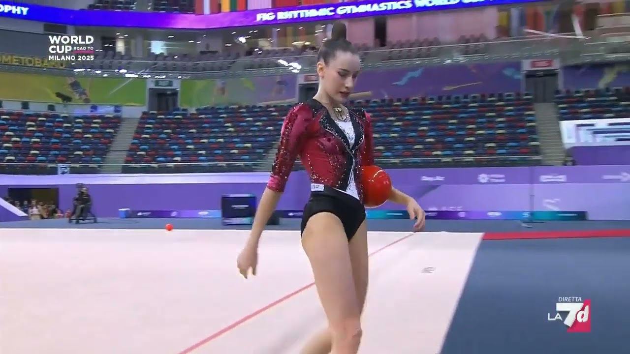 Darja Varfolomeev Ball Final (27.850) 2025 World Cup Baku Azerbaijan #rhythmicgymnastics