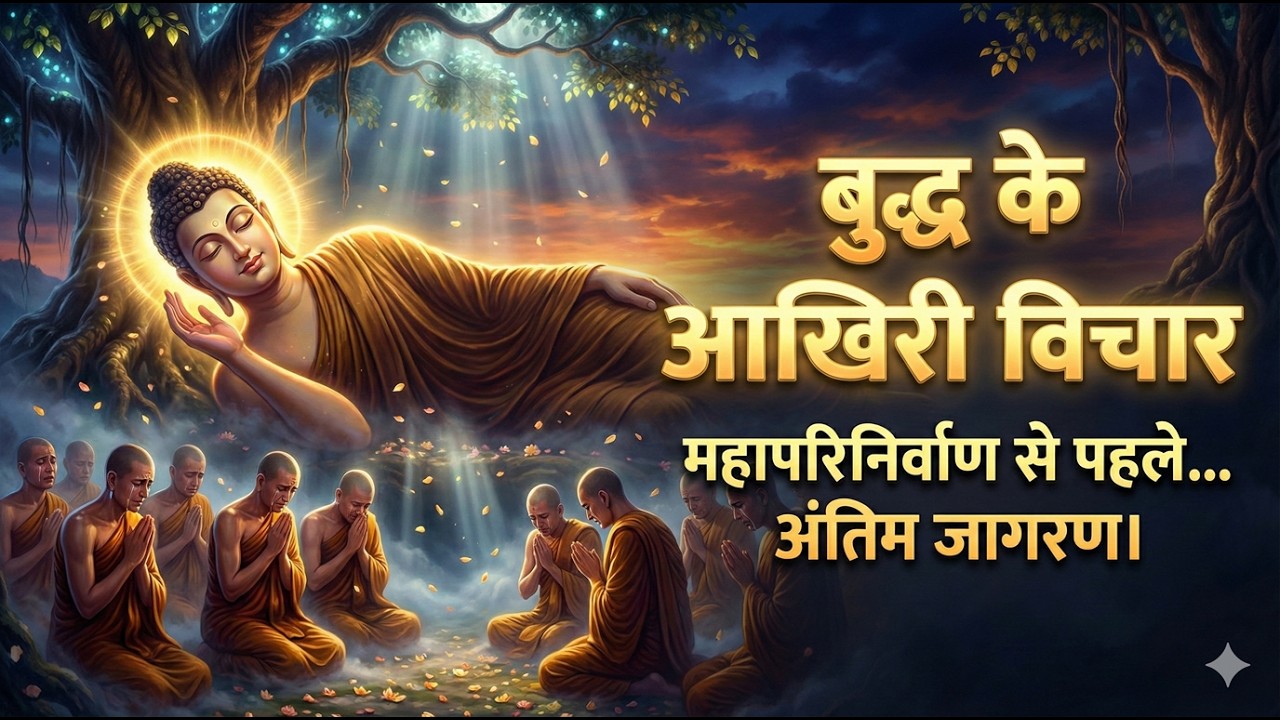 “बुद्ध के आखिरी विचार” महापरिनिर्वाण से पहले… अंतिम जागरण।”