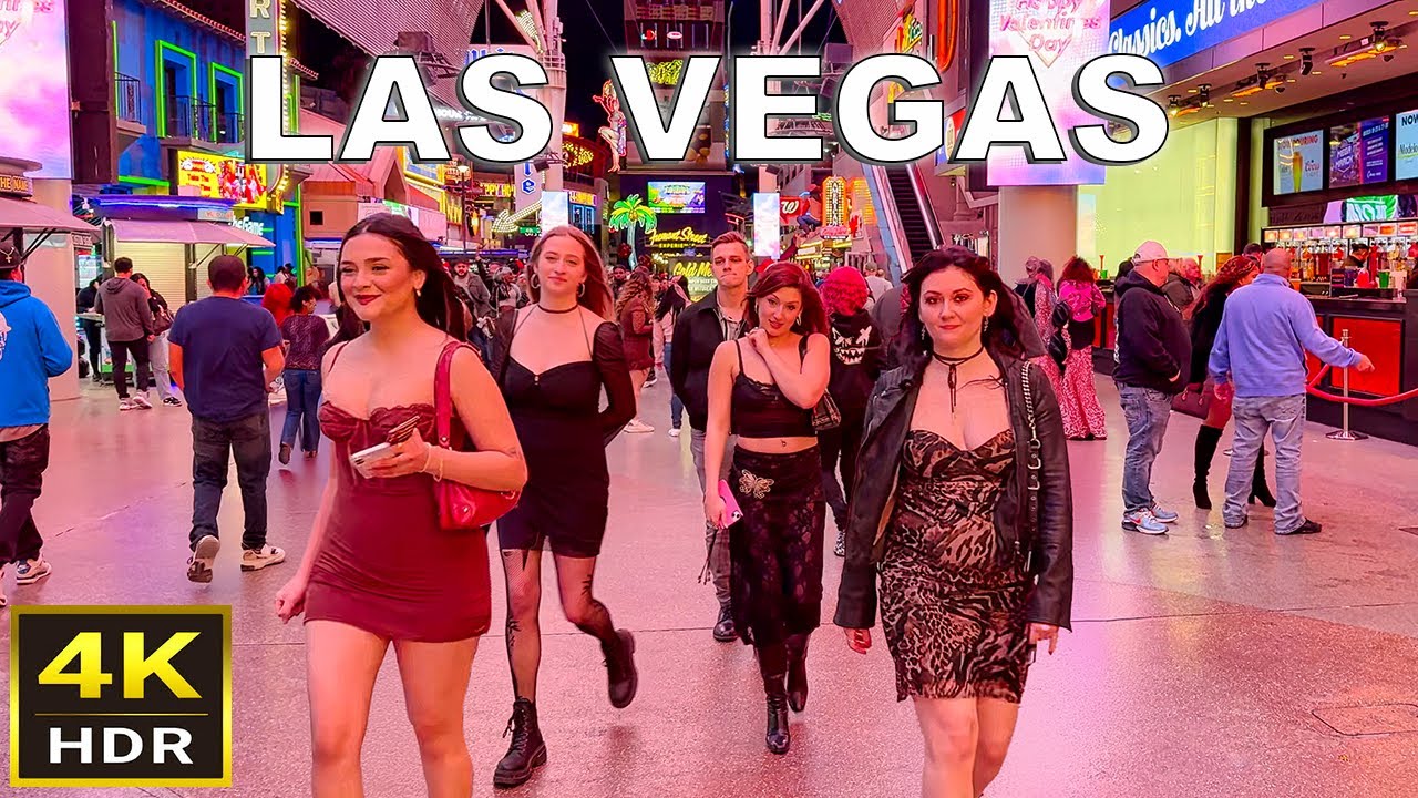 [4K HDR] Fremont Street Las Vegas Walking Tour | February 2025 | Downtown Las Vegas