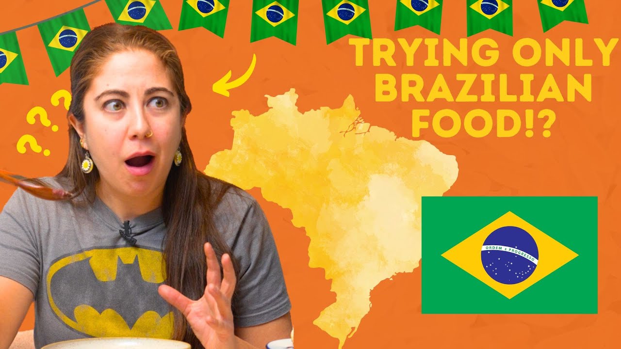 Eating Only BRAZILIAN Food for 24 Hours!