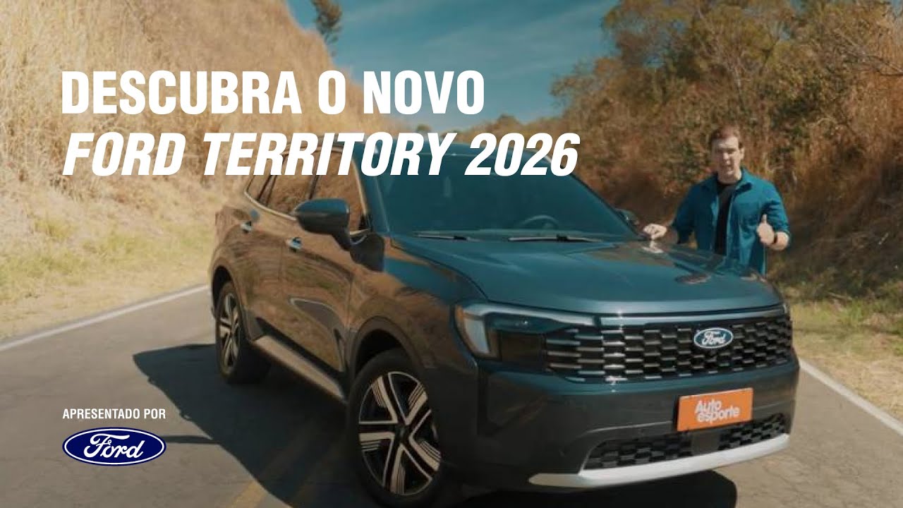 NOVO FORD TERRITORY 2026: Design, espaço e tecnologia em um SUV completo