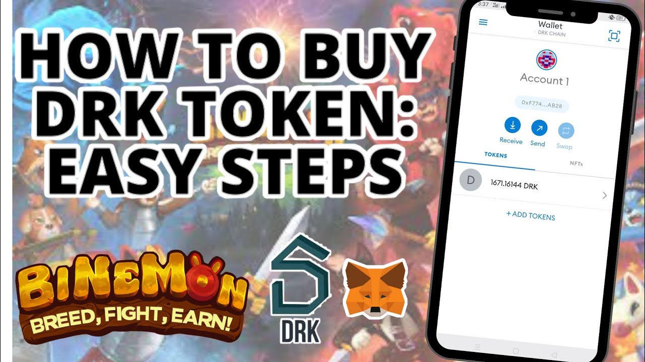 HOW TO BUY DRK TOKEN FOR BINEMON NFT GAME
