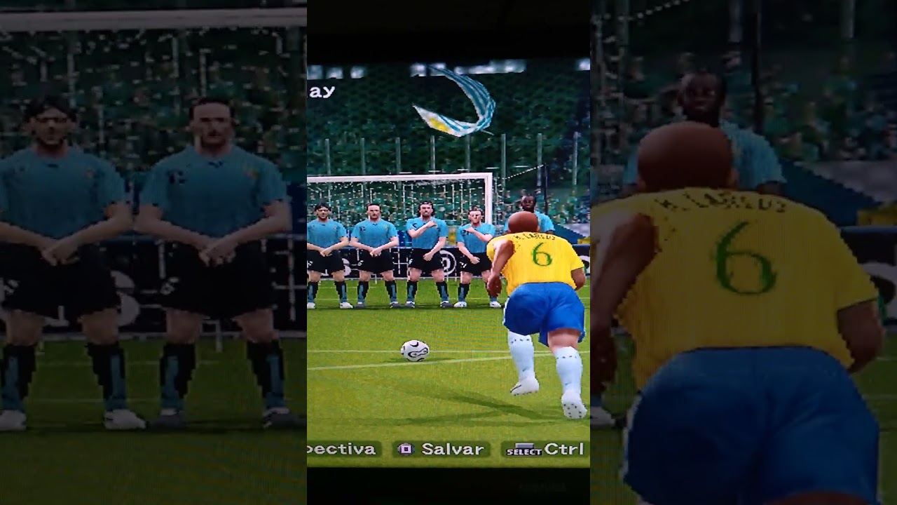 World Soccer Winning Eleven 10 Vers&atilde;o Licenciado - Roberto Carlos #we10 #ps2 #robertocarlos