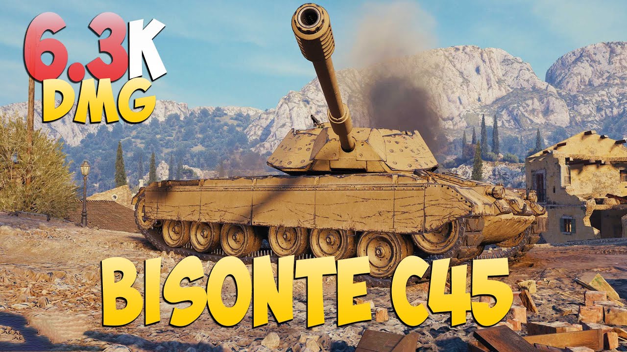 Bisonte C45 - 5 Kills 6.3K DMG - Почетный! - Мир Танков