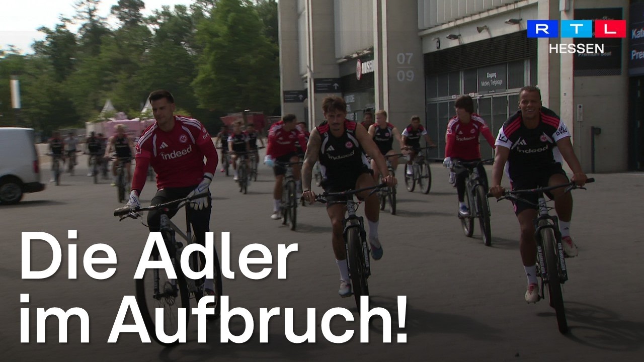 Mit neuem Coach Adi H&uuml;tter - Trainingsauftakt bei der Frankfurter Eintracht