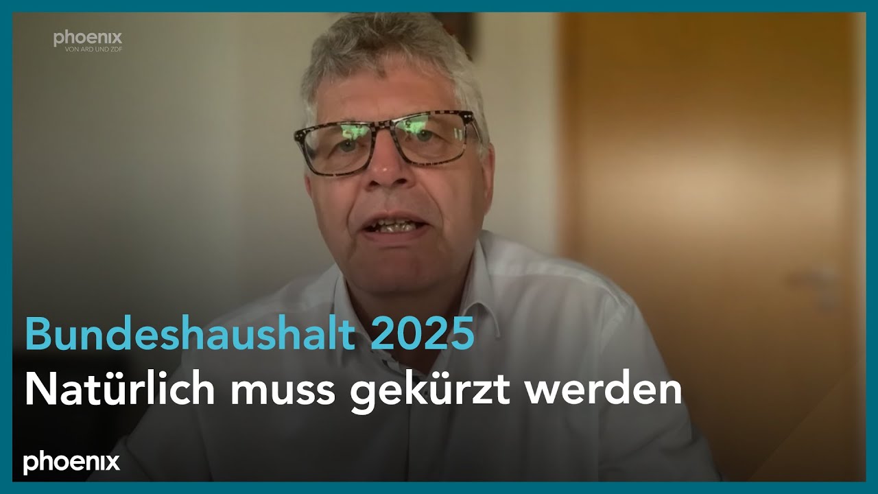 phoenix tagesgespr&auml;ch mit Christian Haase (CDU) zum Haushalt 2025 am 19.08.24