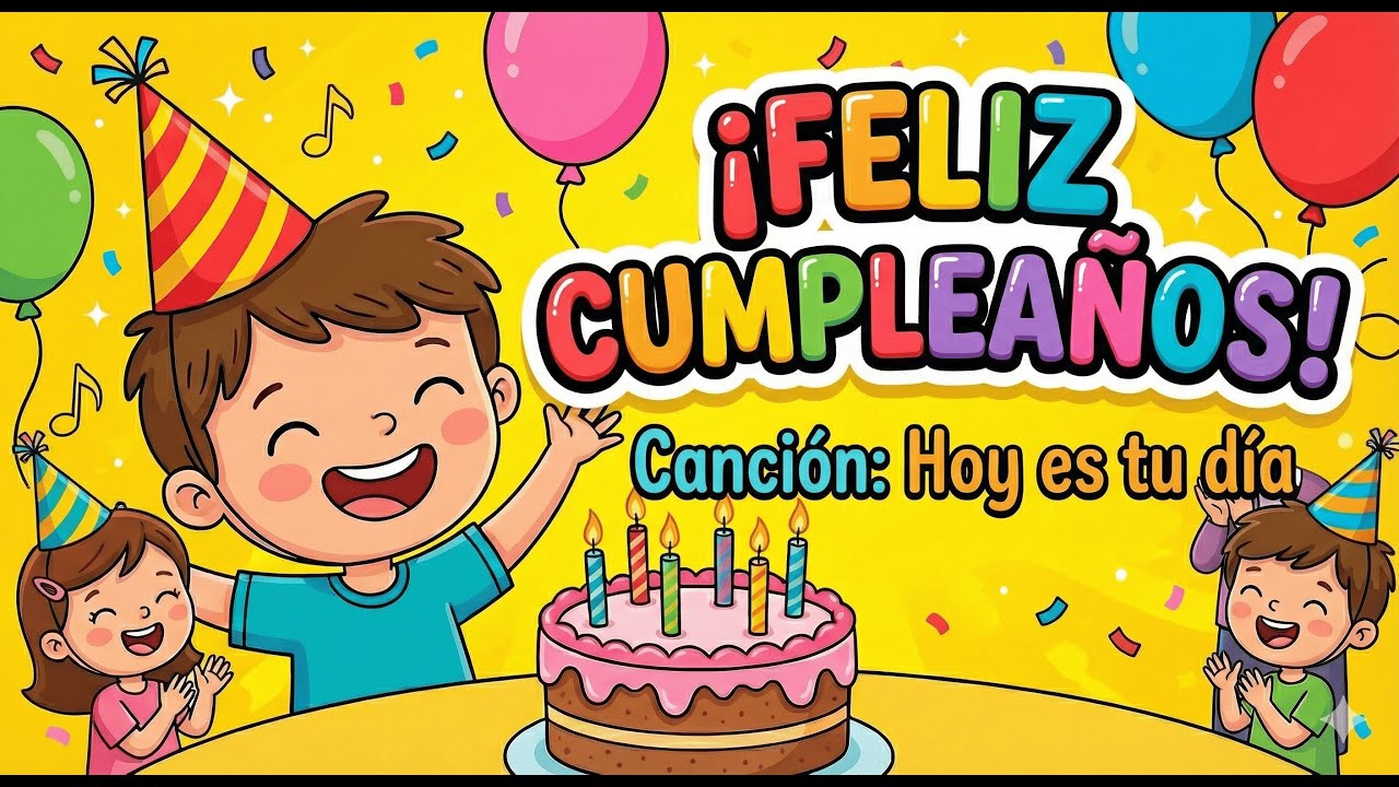¡Feliz Cumpleaños! 🎂 La Mejor Canción para Niños y Fiestas 🎉 (Hoy es tu día)