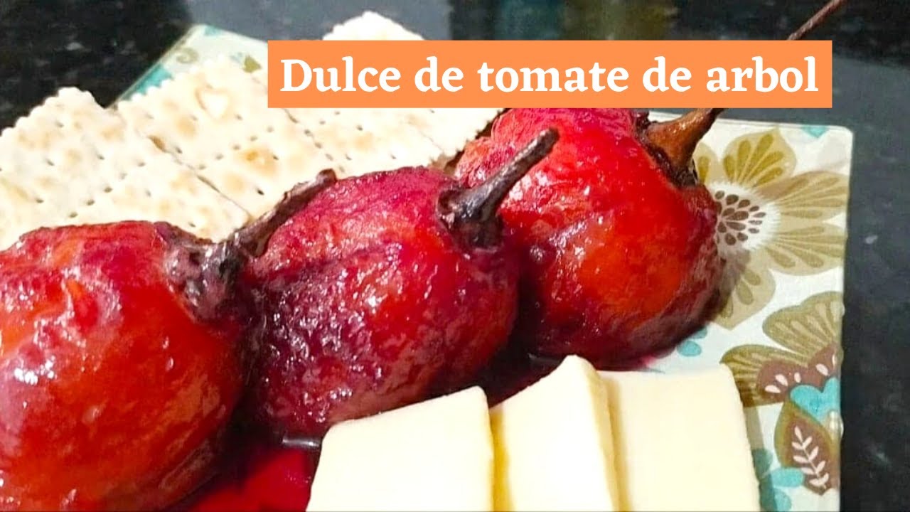 Mi primer vídeo / Dulce de tomate de árbol con dos ingredientes.