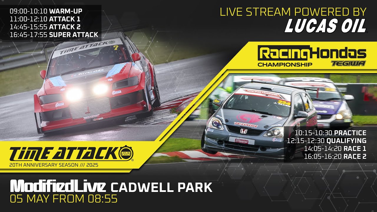 Time Attack and Racing Hondas Championships from Modified LIVE at Cadwell Park, Powered by Lucas Oil